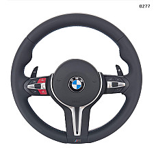 M волан с червени бутони за BMW 3 E46, 5 E39, X5 E53 (1999–2005) – спортен тунинг модел – 0277